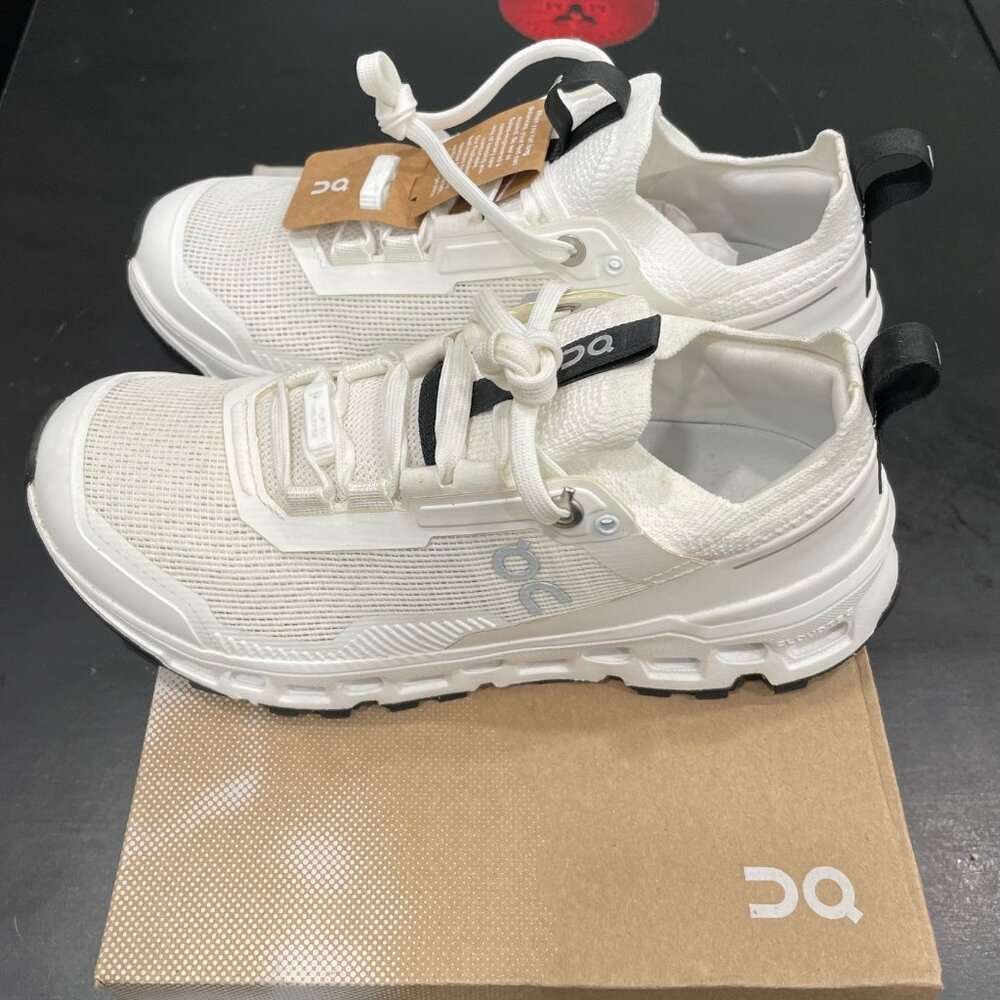 On Running Women's White and Black Cloudventure Athletic Shoes - Picture 5 of 12